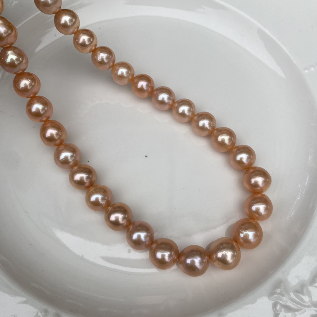 Freshwater Line - 9-13mm Natural Color Edison Pink Grapefruit