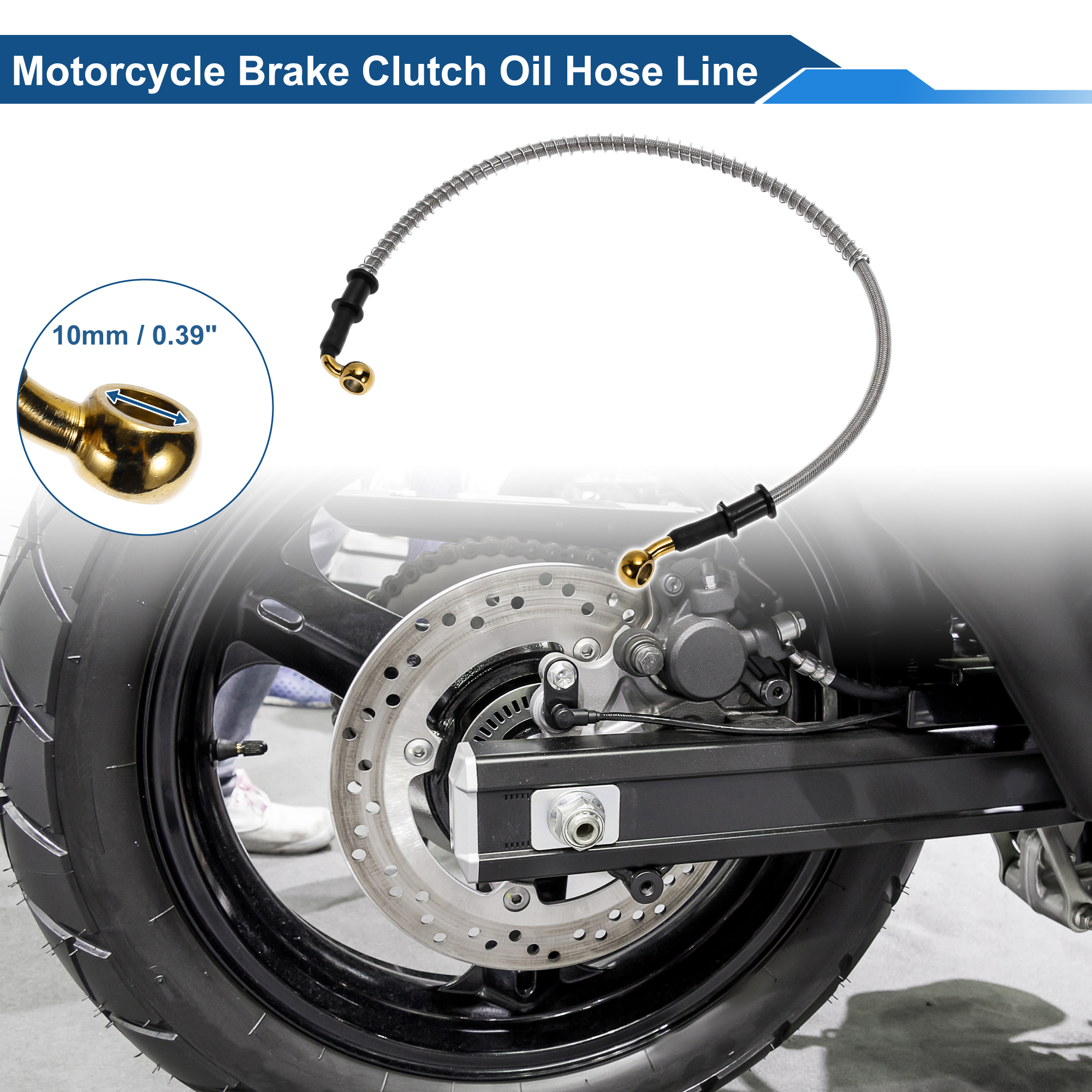 UXCELL 60cm Motorcycle Brake C - Braided Line ulasan dan harga