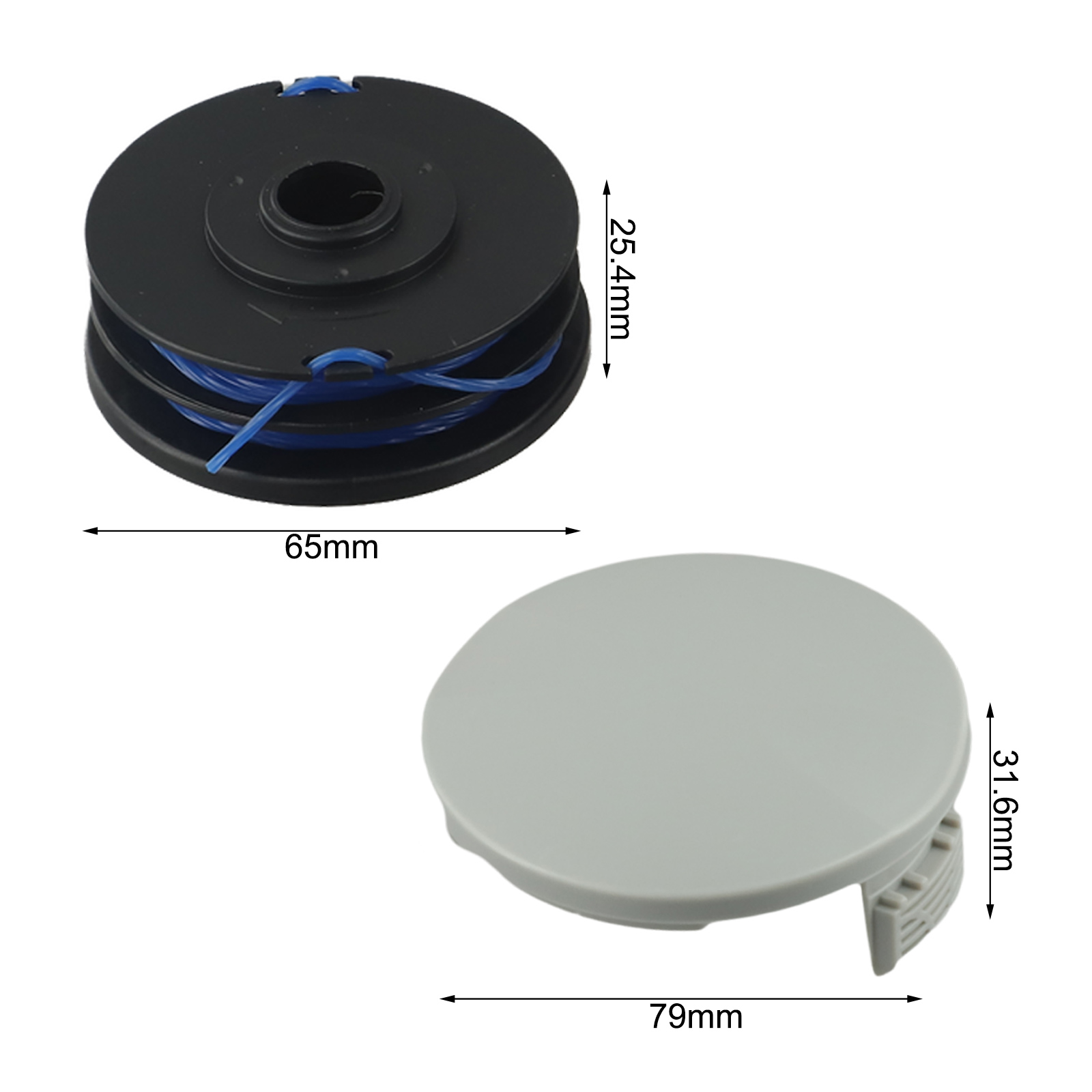 4pc/8pc String Trimmer Replace - Tippet Line ulasan dan harga
