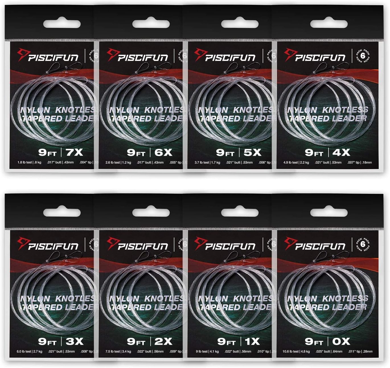Tapered Fly Fishing Leader 6 P - Leader Line ulasan dan harga