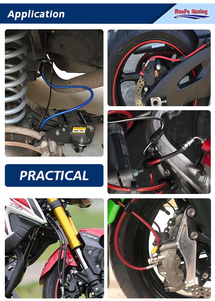 AN3 Motorcycle PTFE Brake Line - Braided Line ulasan dan harga