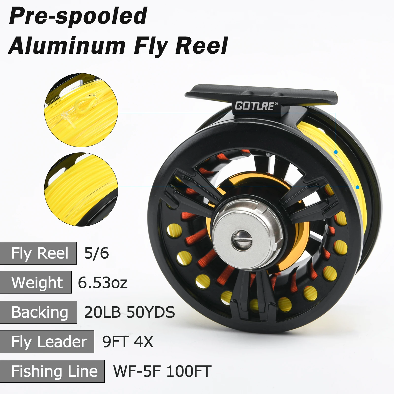 Goture Fly Fishing Rod and Ree - Fishing Line Spooler ulasan dan harga