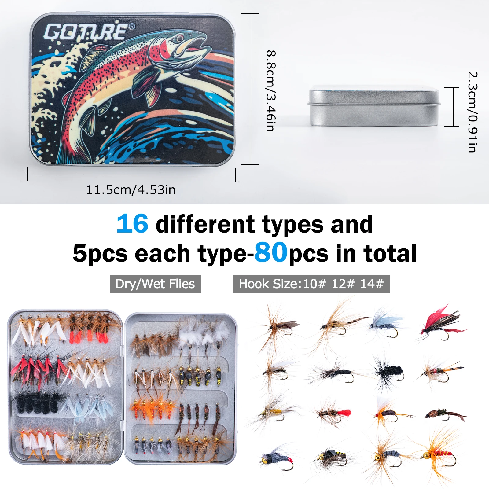 Goture Fly Fishing Rod and Ree - Fishing Line Spooler ulasan dan harga