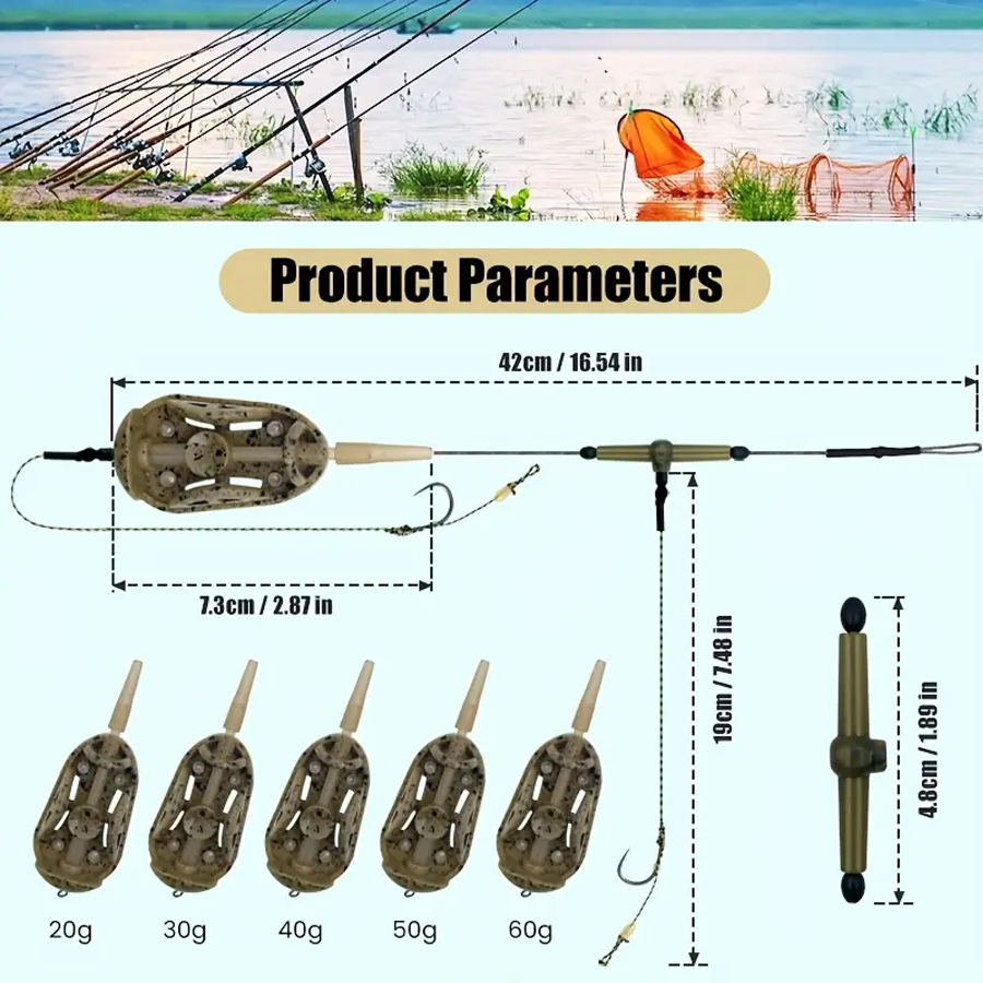 Carp Fishing Pre-Tied Hair Rig - Leader Line ulasan dan harga