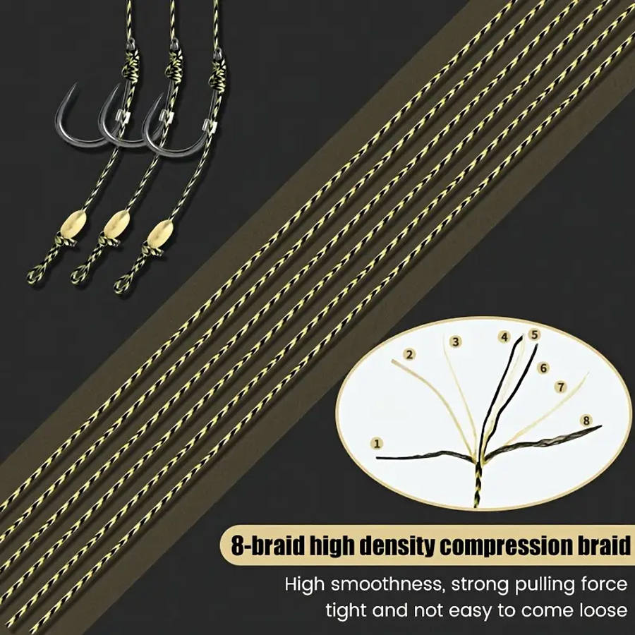 Carp Fishing Pre-Tied Hair Rig - Leader Line ulasan dan harga