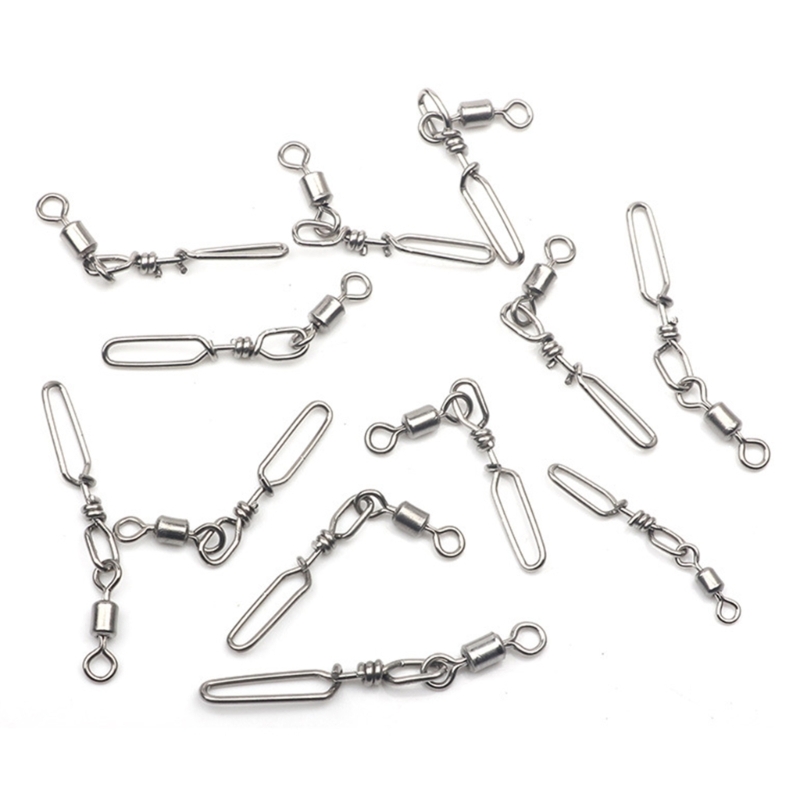 10Pcs Stainless Steel Quick Sn - Saltwater Line ulasan dan harga