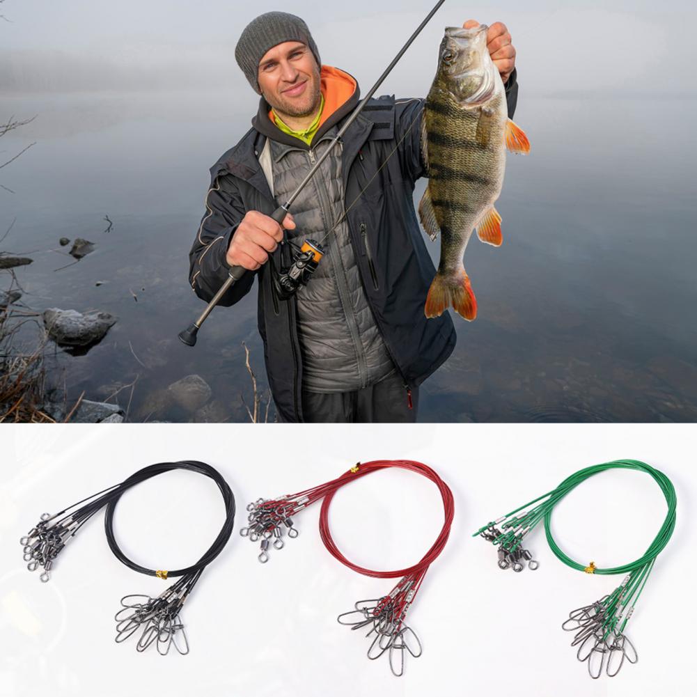 10Pcs 50cm Anti-Bite Steel Fis - Leader Line ulasan dan harga